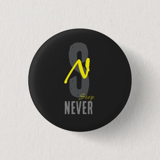 Badge Rond 2,50 Cm Motivational Minimal Button Pin – Positive Energy (Devant)