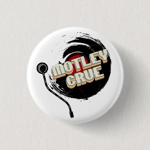 Badge Rond 2,50 Cm Mötley Crüe Vinyl Vintage