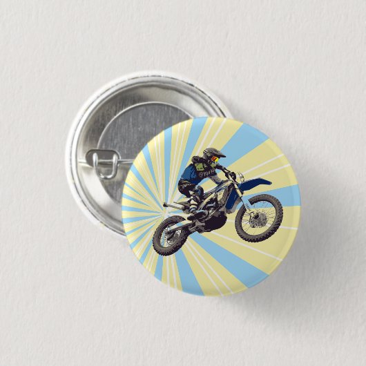 Badge Rond 2,50 Cm Motocross (Devant & derrière)