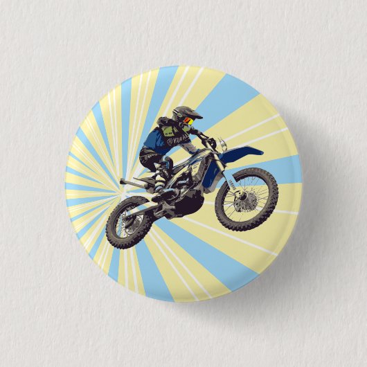 Badge Rond 2,50 Cm Motocross (Devant)