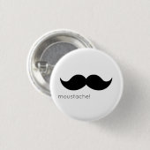 Badge Rond 2,50 Cm moustache (Devant & derrière)