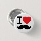 Badge Rond 2,50 Cm Moustache (Devant & derrière)