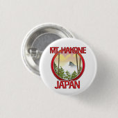 Badge Rond 2,50 Cm Mt. Hakone Japon (Devant & derrière)