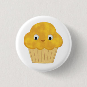 Badge Rond 2,50 Cm Muffin de maïs caricaturé mignon