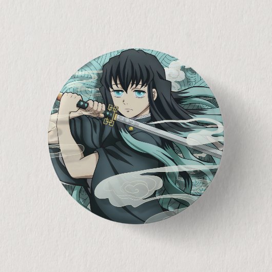 Badge Rond 2,50 Cm Muichiro Tokito (Devant)