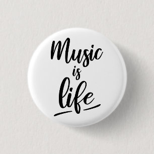 Badge Rond 2,50 Cm Music is life