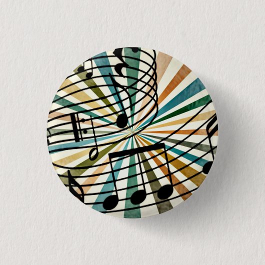 Badge Rond 2,50 Cm Musique (Devant)