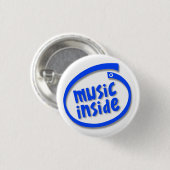 Badge Rond 2,50 Cm Musique à l'intérieur (Devant & derrière)