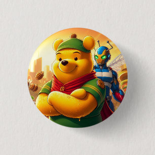 Badge Rond 2,50 Cm My Hero Academia Winnie the Pooh 1