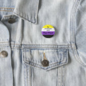 Badge Rond 2,50 Cm My pronouns are: Fae/Faer - Nonbinary Flag (En situation)