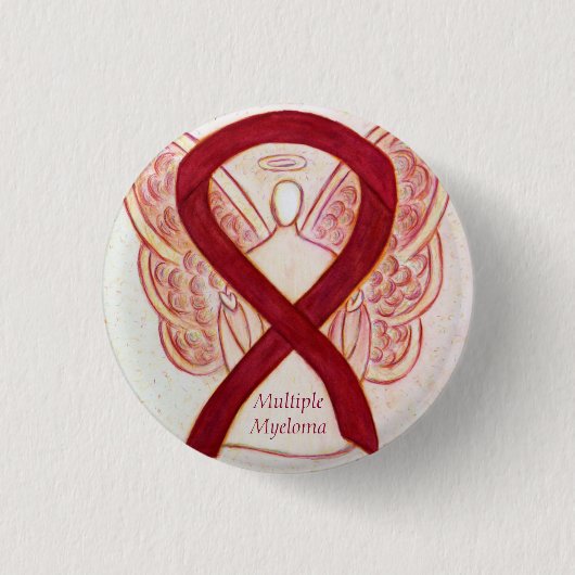 Badge Rond 2,50 Cm Myélome multiple Cancer Sensibilisation de l'angle (Devant)
