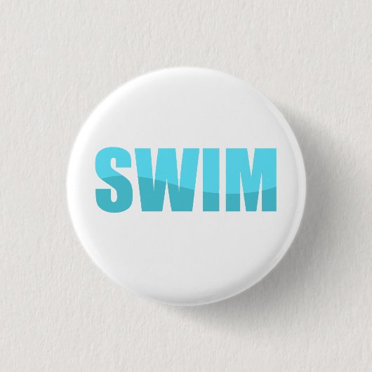 Badge Rond 2,50 Cm Nager (Devant)