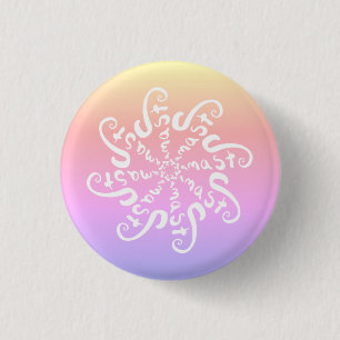 Badge Rond 2,50 Cm Namaste Mandala