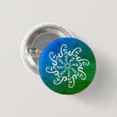 Badge Rond 2,50 Cm Namaste Mandala (Devant & derrière)