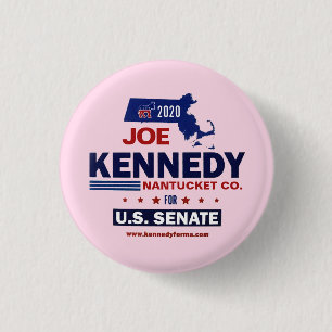 Badge Rond 2,50 Cm Nantucket Comté pour Joe Kennedy 2020