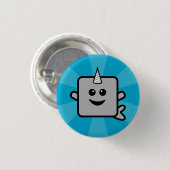 Badge Rond 2,50 Cm Narwhals sont magique (Devant & derrière)