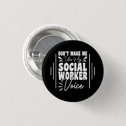 Badge Rond 2,50 Cm Ne me faites pas utiliser ma voix de travailleuse (Devant & derrière)