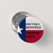 BADGE ROND 2,50 CM NE SOYEZ PAS UN BETOPHILE (Devant & derrière)