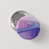 Badge Rond 2,50 Cm Neon Skybridge Dreamscape (Devant & derrière)