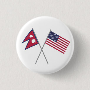 Badge Rond 2,50 Cm Népalo-Américain