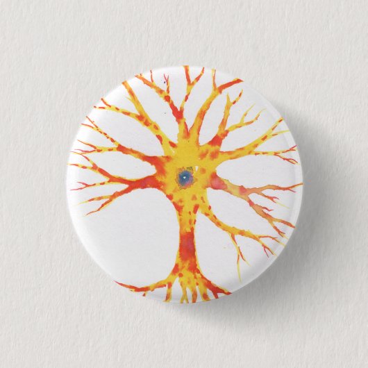 Badge Rond 2,50 Cm Neuron (Devant)