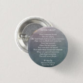 Badge Rond 2,50 Cm "Never Forget" poem - Button (Devant & derrière)