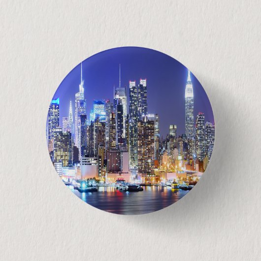 Badge Rond 2,50 Cm New York (Devant)