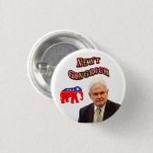 Badge Rond 2,50 Cm Newt Gingrich 2012 (Devant & derrière)