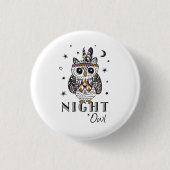 Badge Rond 2,50 Cm Night Owl (Devant)