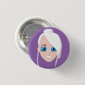Badge Rond 2,50 Cm Nina Button (Devant & derrière)