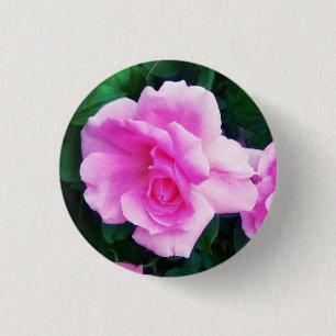 Badge Rond 2,50 Cm NIP rose