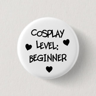 Badge Rond 2,50 Cm Niveau de Cosplay : Bouton de débutant