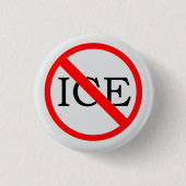 Badge Rond 2,50 Cm "NO ICE" Button (Devant)