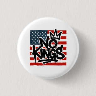 Badge Rond 2,50 Cm No Kings In America Save Democracy I dissident Ant