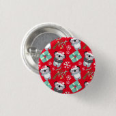 Badge Rond 2,50 Cm Noël à Cute Koala (Devant & derrière)
