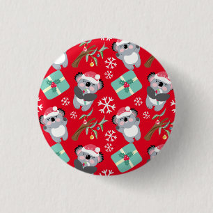 Badge Rond 2,50 Cm Noël à Cute Koala