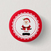 Badge Rond 2,50 Cm Noël Père Noël (Devant)