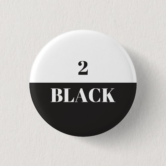 Badge Rond 2,50 Cm Noir 2 (Devant)