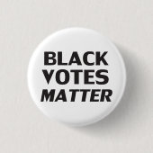 Badge Rond 2,50 Cm noir vote matière - bouton (Devant)