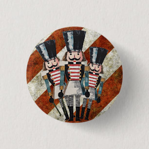 Badge Rond 2,50 Cm Noisettes de Noël Soldats
