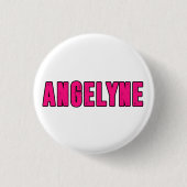 Badge Rond 2,50 Cm Nom Angelyne (Devant)