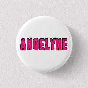 Badge Rond 2,50 Cm Nom Angelyne