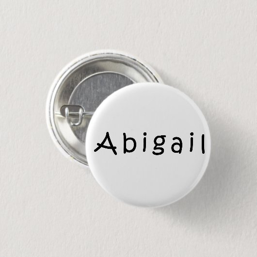 Badge Rond 2,50 Cm Nom d'abigail (Devant & derrière)