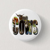 Badge Rond 2,50 Cm Nom De Vaches Logo D'Image Avec Vaches, (Devant)