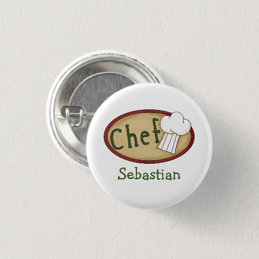 Badge Rond 2,50 Cm Nom du chef V2 (Devant & derrière)