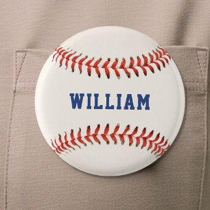 Badge Rond 2,50 Cm Nom du sport de baseball softball