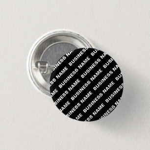 Badge Rond 2,50 Cm Nom Modifiable Répétitif Gras   Simple Blanc Noir