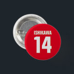 Badge Rond 2,50 Cm Nom, Numéro, Couleurs personnalisés. Ventilateurs<br><div class="desc">Personnalisez avec le nom,  le numéro et les couleurs de votre choix !</div>