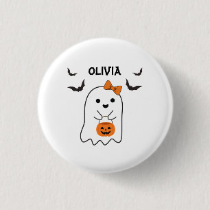Badge Rond 2,50 Cm Nom personnalisé Halloween Boo Shopping