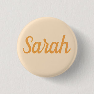BADGE ROND 2,50 CM NOM PERSONNALISÉ SIMPLE ÉLÉGANT MODERNE CLASSIQUE